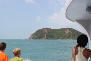on the ferry to Koh Phangan